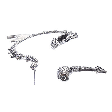 Eastern Dragon nk Стиль уха серьга Древний серебряный * 1