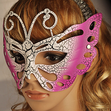 6 цветов Бабочка женские ПВХ Party Mask