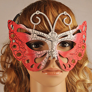 6 цветов Бабочка женские ПВХ Party Mask