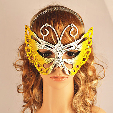 6 цветов Бабочка женские ПВХ Party Mask