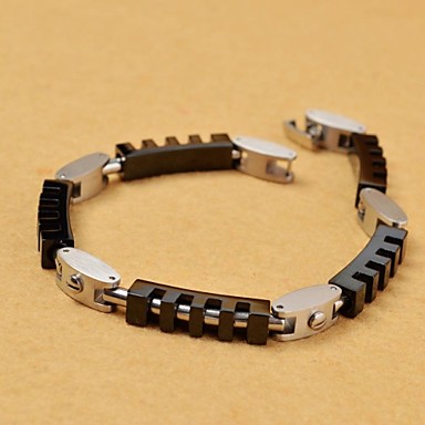 Мода 22см Мужская геометрической формы из нержавеющей стали 316L теннисный браслет