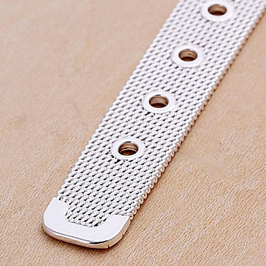 Мода 6.6cm Мужская Серебряный медный плетеный & ссылка браслет (1 шт)