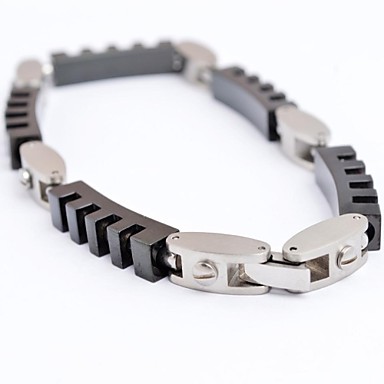 Мода 22см Мужская геометрической формы из нержавеющей стали 316L теннисный браслет