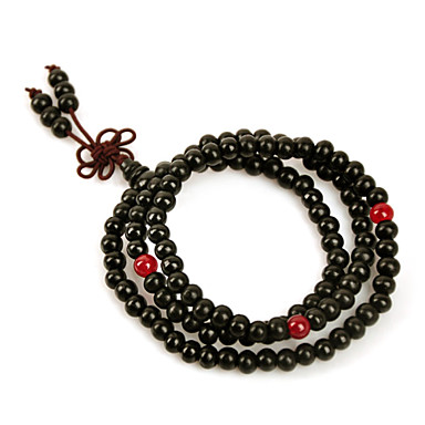 Урожай 60см Мужская многоцветный Деревянный Strand браслет (1шт)