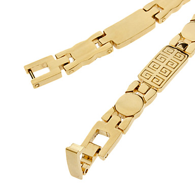 Мужская Золотой браслет тонкой Цвет № 196