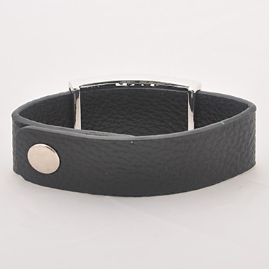 Мужской серебряный сплав Циркон Starfish кожаный браслет