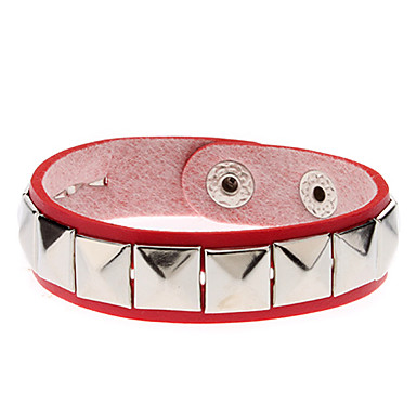 Простой стиль панк Пара Bracelace с заклепками