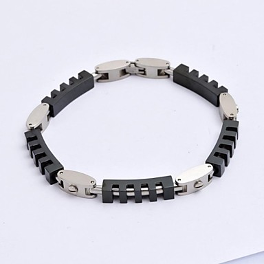 Мода 22см Мужская геометрической формы из нержавеющей стали 316L теннисный браслет