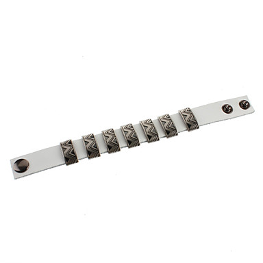 Wave Shape белый браслет кожа