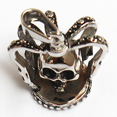 1шт старинные череп и корона кулон ювелирные изделия из нержавеющей стали для мужчин