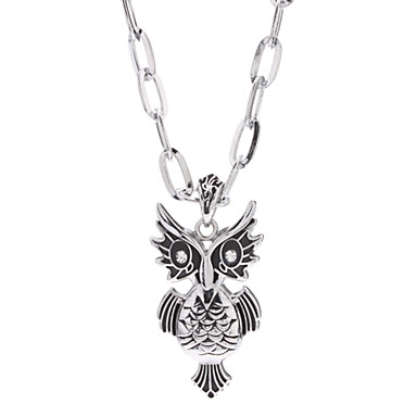 Crystal Eye Сова Сплав ожерелье