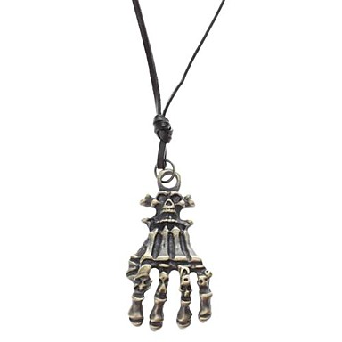 Сова ветвь дерева Корова кожа Ожерелье