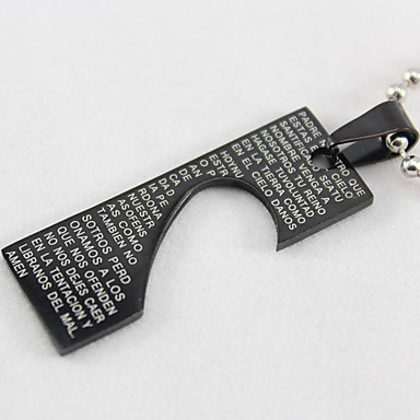 Титан Сердце Библии ожерелье