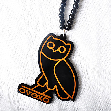 Сова картины акриловыми ожерелье