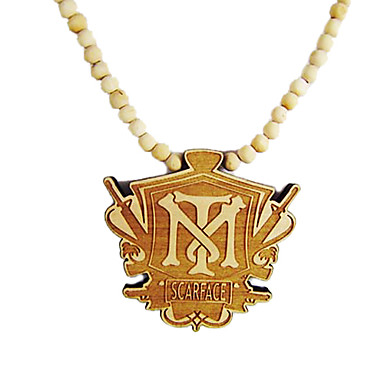 Лицо со шрамом деревянные ожерелья