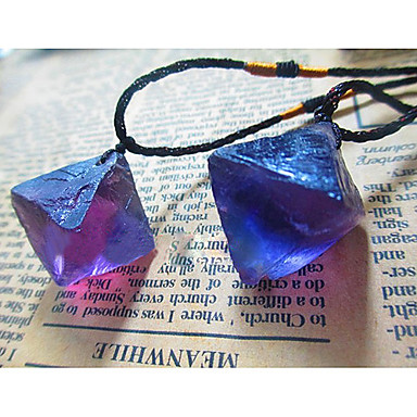 Здоровье Забота (неправильной) Фиолетовый Кристалл Ожерелье мощность (1 шт)