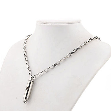 Мужская пули из нержавеющей стали Ожерелье