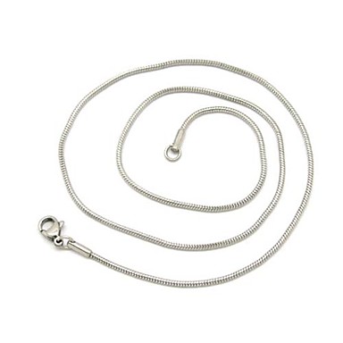Мужская 1,2 мм Серебряная цепочка Ожерелье
