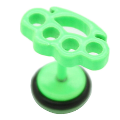 1PCS Candy Цвет Титан Сталь императорской короны Серьги (Random Color)