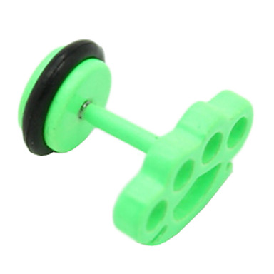 1PCS Candy Цвет Титан Сталь императорской короны Серьги (Random Color)