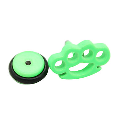 1PCS Candy Цвет Титан Сталь императорской короны Серьги (Random Color)