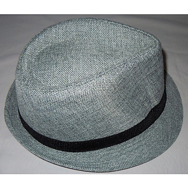 Чистый Цвет черная полоса льняное шляпа Трильби