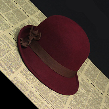 Модные шерсти женщин Tweed шляпа (Окружность :56-58см)