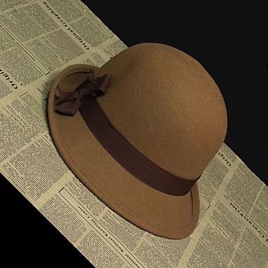 Модные шерсти женщин Tweed шляпа (Окружность :56-58см)