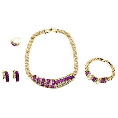Изящные Rhinestone Jade Green Set Gem Ювелирные изделия