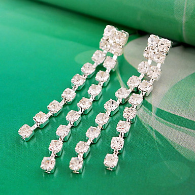 Свадьба Элегантный Rhinestone Crystal серьги и ожерелье комплект ювелирных изделий