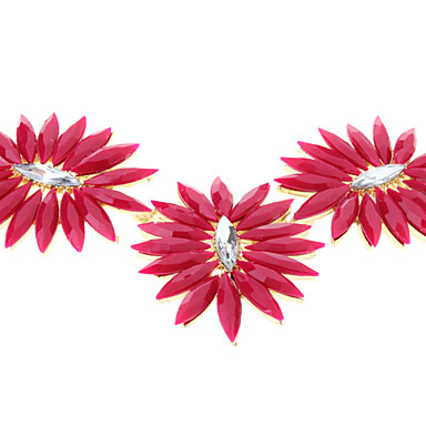 Смола Цветочные колье колье и серьги комплект ювелирных изделий (разных цветов)