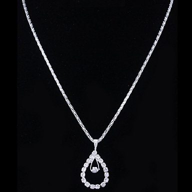 Свадьба Элегантный Rhinestone Crystal серьги и ожерелье комплект ювелирных изделий
