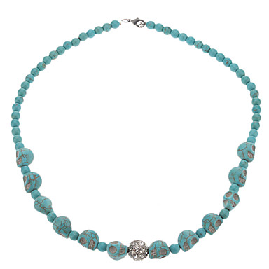 Бирюза Череп форме Set Jewery