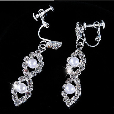 Свадьба Элегантный Rhinestone Crystal серьги и ожерелье комплект ювелирных изделий