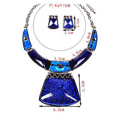 сплав новых изящные женские (ожерелья и серьги) драгоценный камень комплект ювелирных изделий (больше цвета)