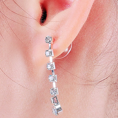 Свадьба Элегантный Rhinestone Crystal серьги и ожерелье комплект ювелирных изделий