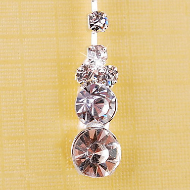 Свадьба Элегантный Rhinestone Crystal серьги и ожерелье комплект ювелирных изделий