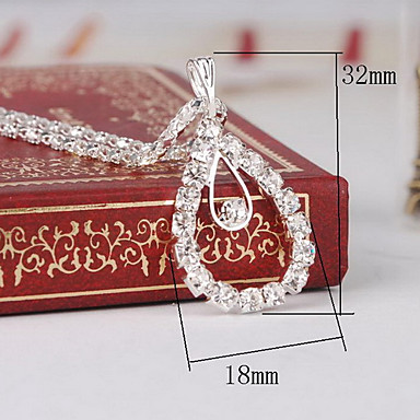 Свадьба Элегантный Rhinestone Crystal серьги и ожерелье комплект ювелирных изделий
