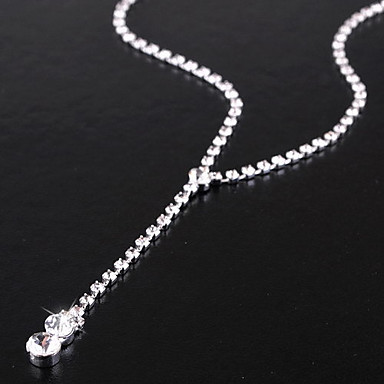 Свадьба Элегантный Rhinestone Crystal серьги и ожерелье комплект ювелирных изделий
