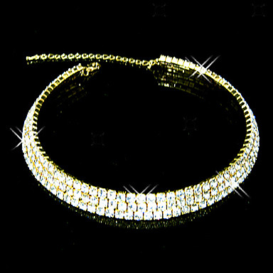 Свадебные Rhinestone Регулируемая Ожерелье и серьги комплект ювелирных изделий