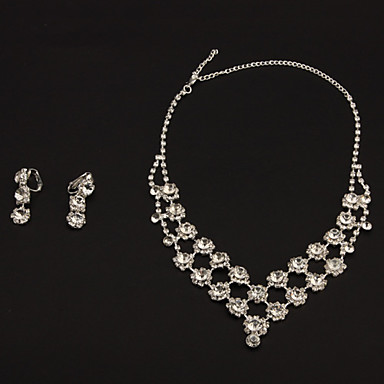 Мода Rhinestone Ювелирные наборы (ожерелье и серьги)