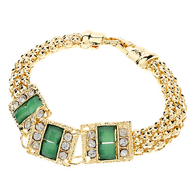 Изящные Rhinestone Jade Green Set Gem Ювелирные изделия