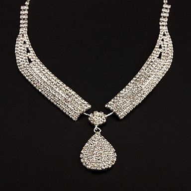Мода Rhinestone Ювелирные наборы (ожерелье и серьги)