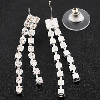 Свадьба Элегантный Rhinestone Crystal серьги и ожерелье комплект ювелирных изделий