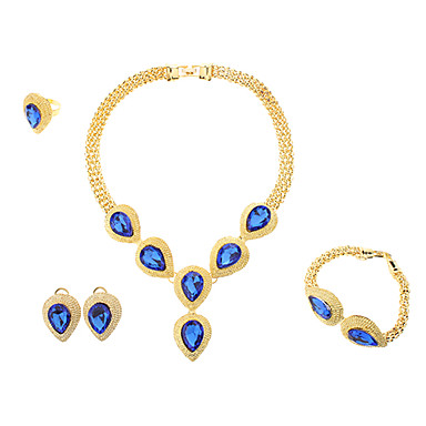 Срывать-форменные Gemstone ожерелья, браслеты, кольца, серьги