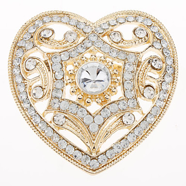 Heart Shape Фиолетовая брошь Циркон и пять лист Pattern серьги комплект ювелирных изделий