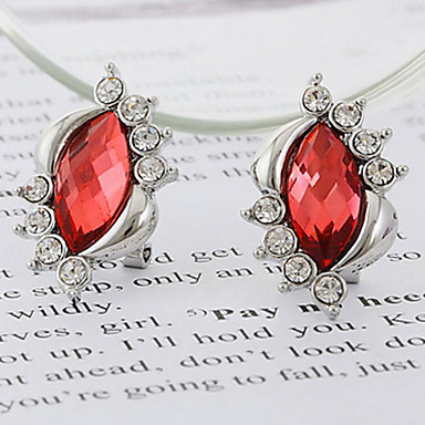 SWA Рубин Rhinestone Кристалл подвеска серьги комплект ювелирных изделий Кач платиновым покрытием подарков ювелирные изделия для женщин