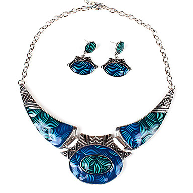горячей продажи сплава шикарных женщин (ожерелья и серьги) комплект ювелирных изделий (больше цвета)