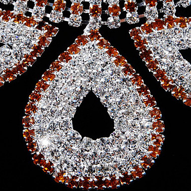 Свадебные Элегантные Rhinestone кристаллическое форму капли Серьги и ожерелье комплект ювелирных изделий