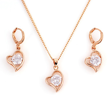 Мода Золото Проба (ожерелье и серьги) Камень Ювелирные наборы (золото)